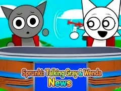 Gêm Sprunki: Talking Gray & Wenda News ar-lein