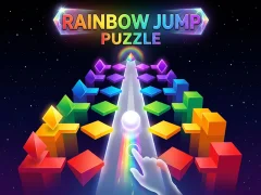 Gêm Rainbow Jump Puzzle ar-lein