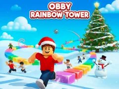 Gêm Obby Rainbow Tower ar-lein