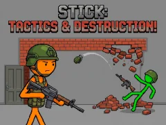 Gêm Stick: Tactics & Destruction ar-lein