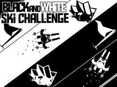 Gêm Black and White Ski Challenge ar-lein
