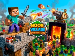 Gêm Noob Village Tower Defense ar-lein