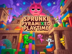 Gêm Sprunki Pyramixed Playtime ar-lein