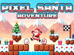 Gêm Pixel Santa Adventure ar-lein