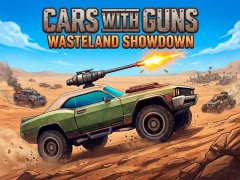 Gêm Cars with Guns: Wasteland Showdown ar-lein