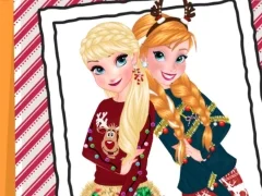 Gêm Sisters Ugly Xmas Sweater ar-lein