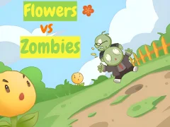 Gêm Flowers vs Zombies ar-lein