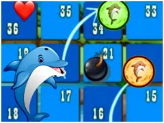 Gêm Dolphin Dice Race ar-lein