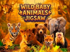 Gêm Wild Baby Animals Jigsaw ar-lein