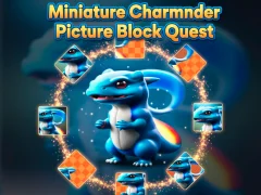 Gêm Miniature Charmander Picture Block Quest ar-lein