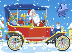 Gêm Christmas Cars Jigsaw ar-lein