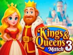 Gêm Kings and Queens Match 3 ar-lein