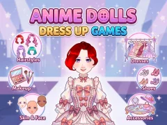 Gêm Anime Dolls Dress Up Games ar-lein