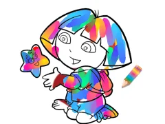 Gêm Jungle Girl: Coloring Pages ar-lein