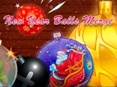 Gêm New Year Balls Merge ar-lein