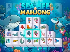 Gêm Sea life mahjong ar-lein