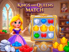 Gêm Kings and Queens Match ar-lein