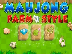 Gêm Mahjong Farm Style ar-lein