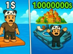 Gêm Roblox: Raft Tycoon ar-lein