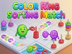 Gêm Color Ring Sorting Match ar-lein