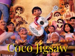 Gêm Coco Jigsaw ar-lein