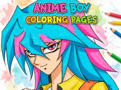 Gêm Anime Boy Coloring Pages ar-lein