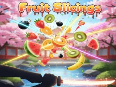 Gêm Fruit Slicings ar-lein