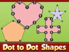 Gêm Dot To Dot Shapes ar-lein