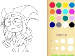 Gêm Pomni Coloring Book For Kids ar-lein