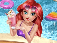 Gêm Mermaid Princess Pool Time ar-lein