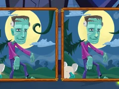 Gêm Halloween Find the Differences ar-lein