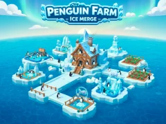 Gêm Penguin Farm - Ice Merge ar-lein