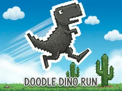 Gêm Doodle Dino Run ar-lein
