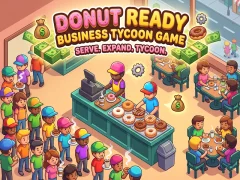 Gêm Donut Ready Business Tycoon Game ar-lein