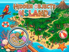 Gêm Hidden Objects Island ar-lein