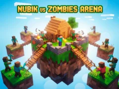 Gêm Nubik Vs Zombies Arena ar-lein