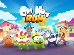 Gêm Om Nom Run ar-lein