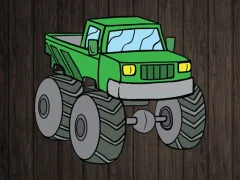 Gêm Monster Truck Jigsaw ar-lein