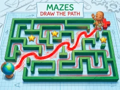 Gêm Mazes Draw The Path ar-lein