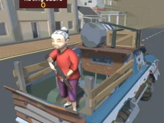 Gêm Grandma with Machine Gun Apocalypsis ar-lein