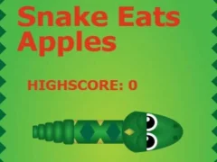 Gêm Snake Eats Apples ar-lein