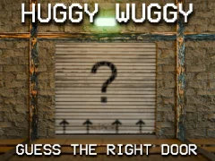 Gêm Huggy Wuggy Guess the right door ar-lein