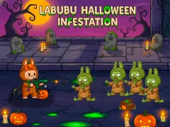 Gêm Labubu Halloween Infestation ar-lein