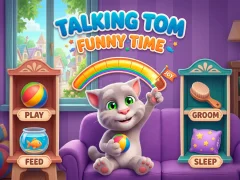Gêm Talking Tom Funny Time ar-lein