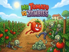 Gêm Mr Tomato VS Zombies ar-lein