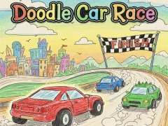 Gêm Doodle Car Race ar-lein