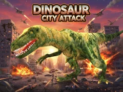 Gêm Dinosaur City Attack ar-lein