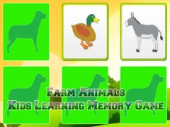 Gêm Farm Animals Kids Learning  Memory ar-lein