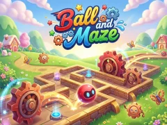 Gêm Ball and Maze ar-lein