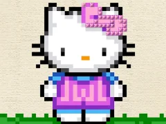 Gêm Hello Kitty Cross Stitch ar-lein